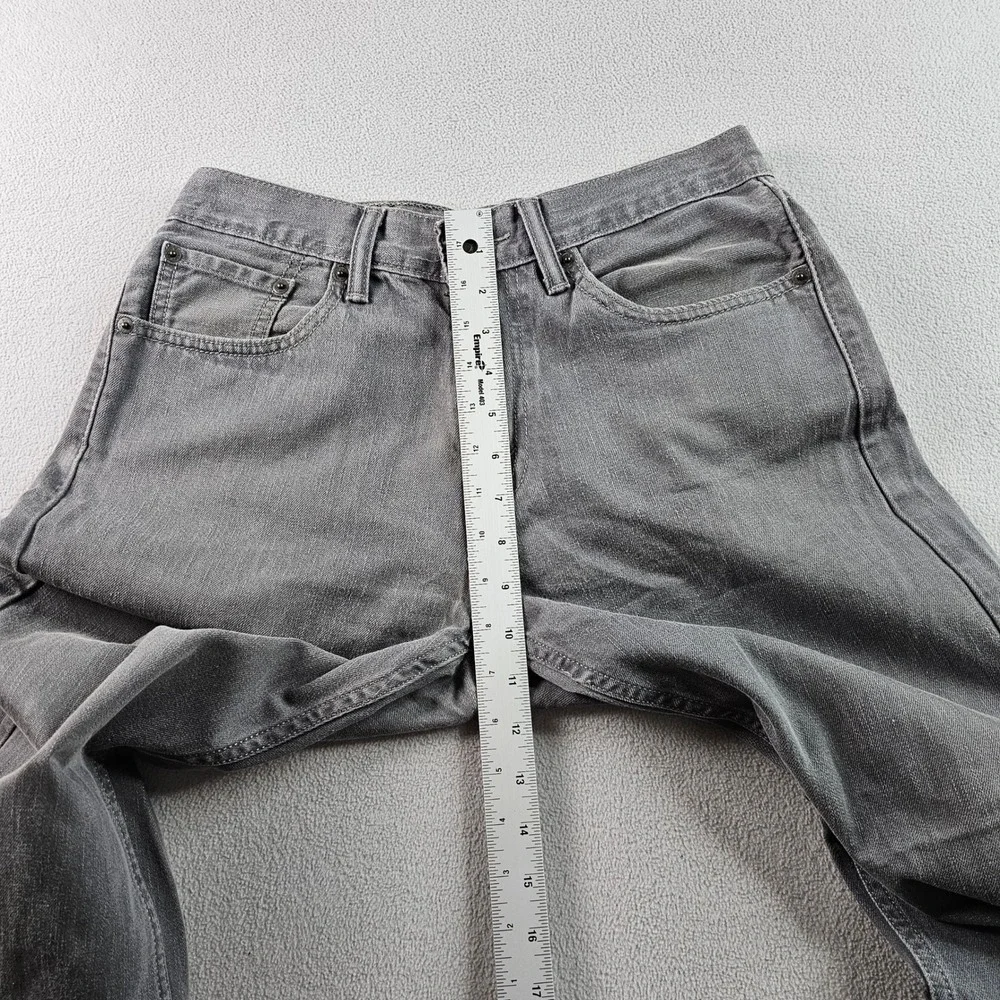 Levi Strauss & Co Straight Leg Denim Jeans Men's‎ 34x32 Gray Light Wash